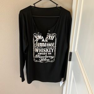 Tennessee Whiskey long sleeve top. NWT. Runs large. More like an XL